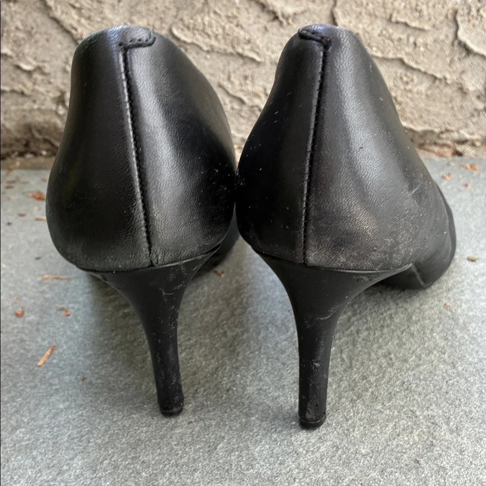 Alfani Step N Flex Comfort Black Pointed Toe 3” Heel Pumps Size 7 Buttery Soft
